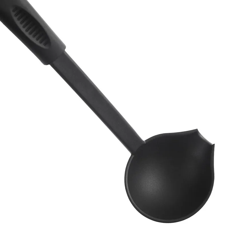 Chochla Kuchenna BLACKLINE 60 ml 29 cm Z Wylewką Do Zupy MEBLIVA - Czarna