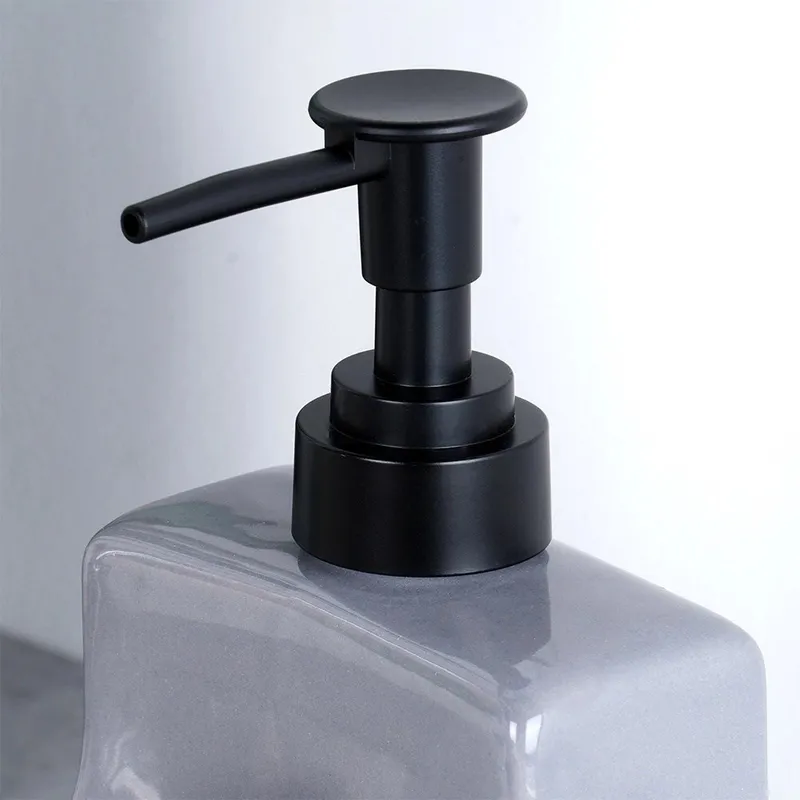 Dozownik Do Naczyń Ceramiczny 400 ml Z Gąbką, Błyszczący MEBLIVA - Szary