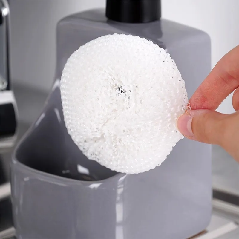Dozownik Do Naczyń Ceramiczny 400 ml Z Gąbką, Błyszczący MEBLIVA - Szary