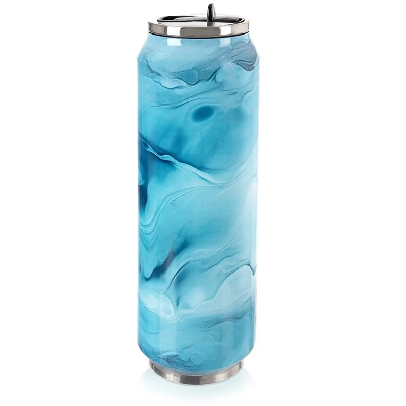 Kubek Termiczny Puszka 700 ml MEBLIVA - Niebieska