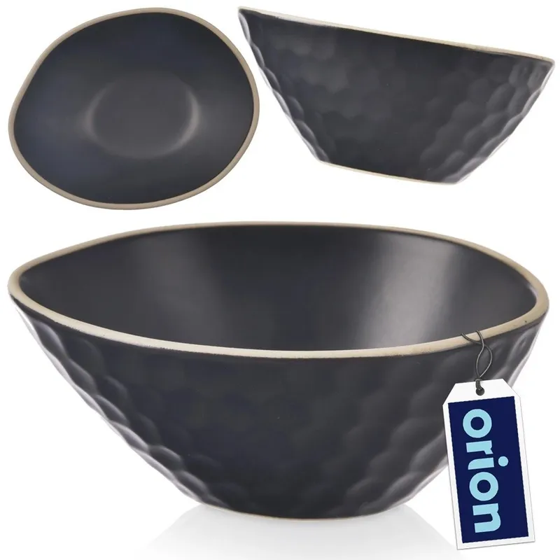 Miseczka Na Przekąski 130 ml Kamionka Tea Time Do Zmywarki MEBLIVA - Czarna