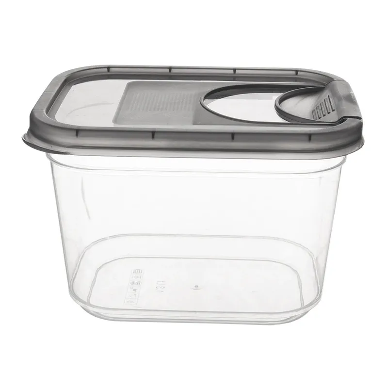 Pojemnik Na Kapsułki Karmę Sypkie 1,3 l Z Dozownikiem 16,5 x 11,5 MEBLIVA