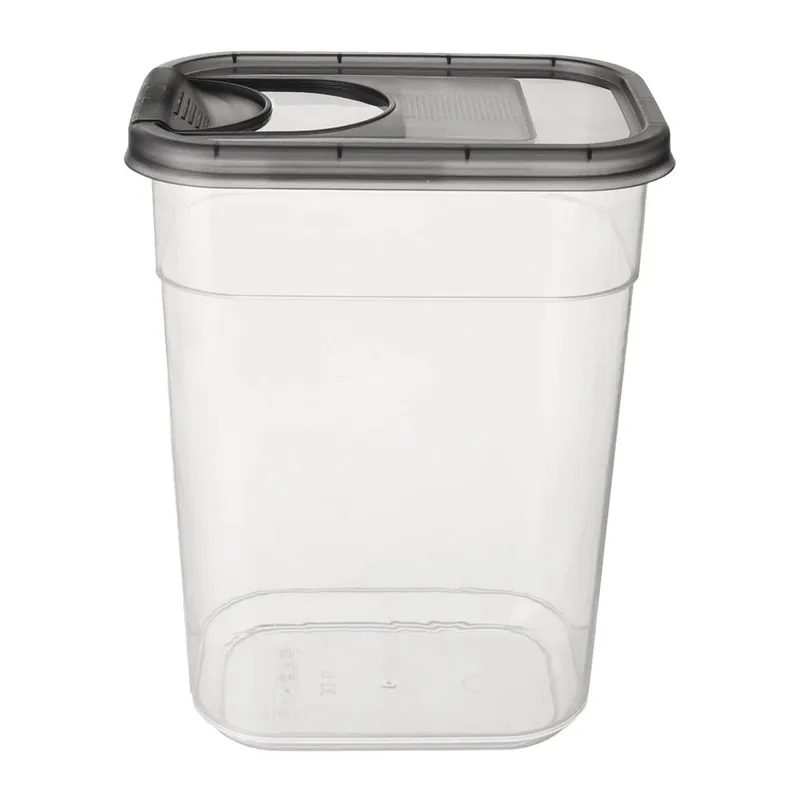Pojemnik Na Kapsułki Karmę Sypkie 1,9 l Z Dozownikiem 16,5 x 16,5 MEBLIVA
