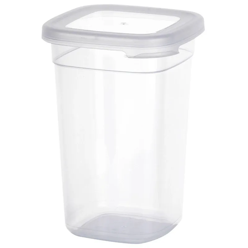 Pojemnik Na Sypkie Piętrowany 1 l Z Pokrywką Zamykany 16 x 11 cm MEBLIVA