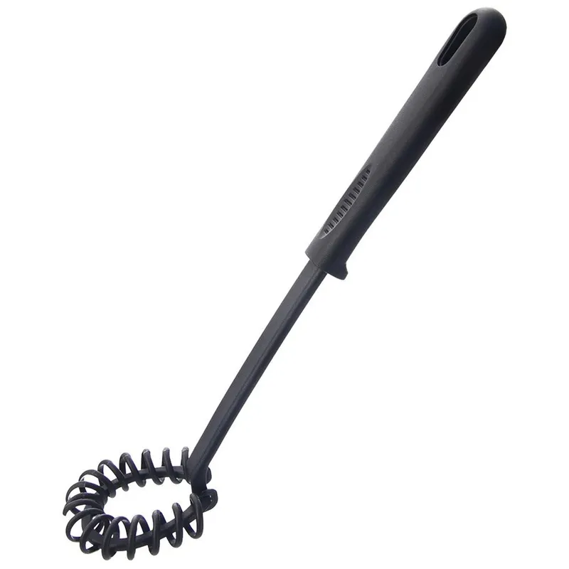 Trzepaczka Spiralna Kuchenna BLACKLINE 28 cm Wygodny MEBLIVA - Czarna