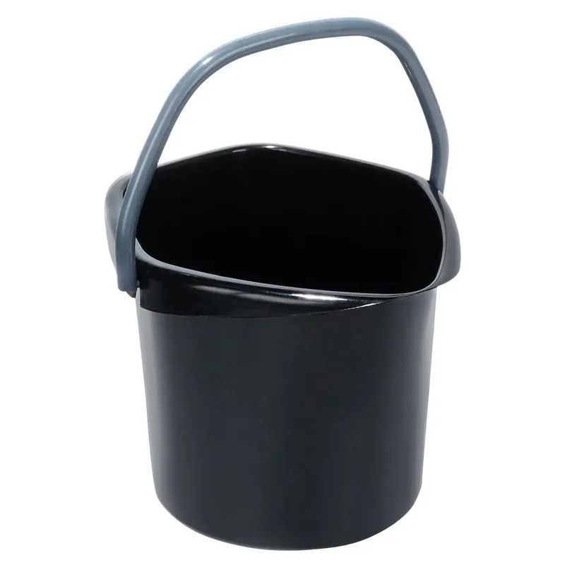 Wiadro Gospodarcze Plastikowe 5 l Wygodna Wylewka MEBLIVA - Czarne