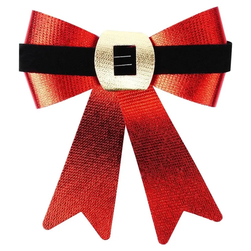 Kokarda Dekoracyjna Świąteczna HSD 2 szt. 15 x 17 cm MEBLIVA - Czerwona