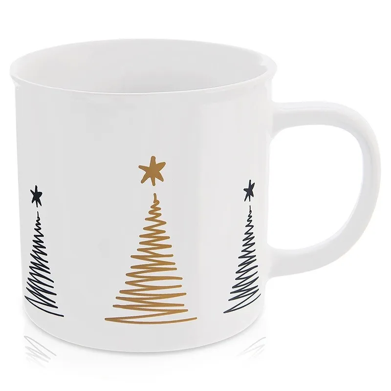 Kubek Ceramiczny CHOINKA 500 ml Odpowiedni Do Zmywarki I Pojemny MEBLIVA