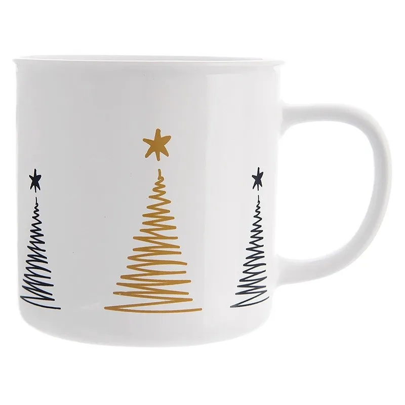 Kubek Ceramiczny CHOINKA 500 ml Odpowiedni Do Zmywarki I Pojemny MEBLIVA
