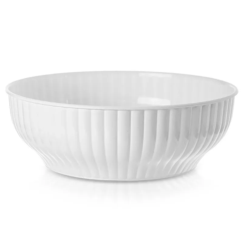 Miska Kuchenna 24 cm 2,5 l Tworzywo Do Zmywarki I Mikrofali MEBLIVA - Biała