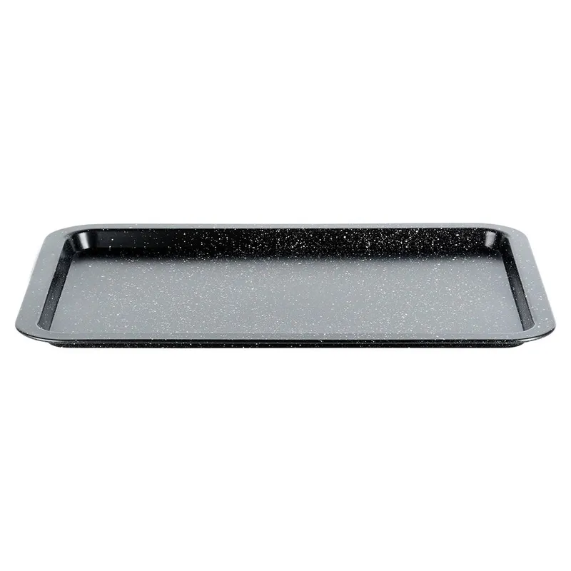 Blacha Do Pieczenia Granitowa 38 x 26,5 x 1,5 cm Stal Węglowa MEBLIVA