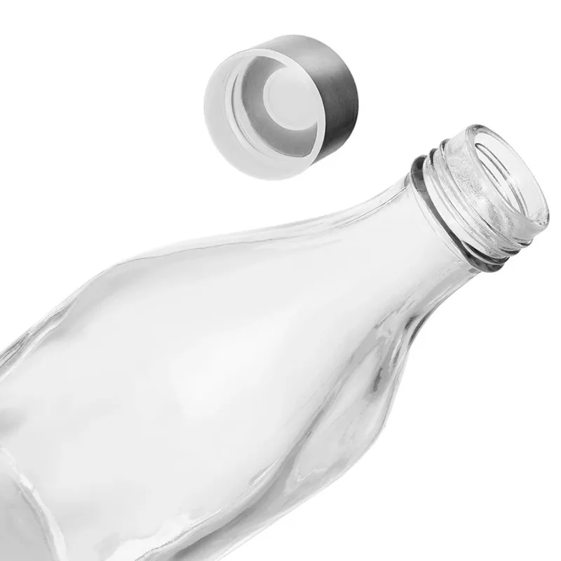 Butelka Szklana 1,1 l Borokrzemowe Szkło Silikonowy Spód MEBLIVA
