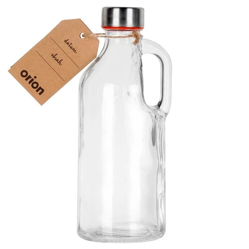 Butelka Szklana Z Uchwytem 550 ml Szczelna Retro Do Zmywarki MEBLIVA