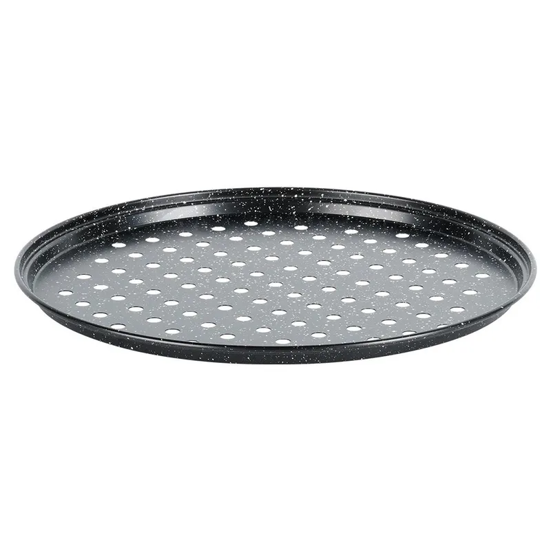 Forma Do Pizzy Granitowa Perforowana Dno 28 cm Chrupiący Spód MEBLIVA