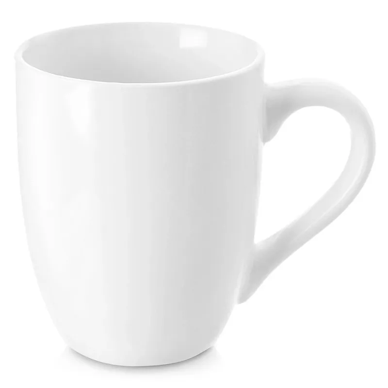 Kubek Porcelanowy 300 ml Klasyczny Do Zmywarki MEBLIVA - Biały