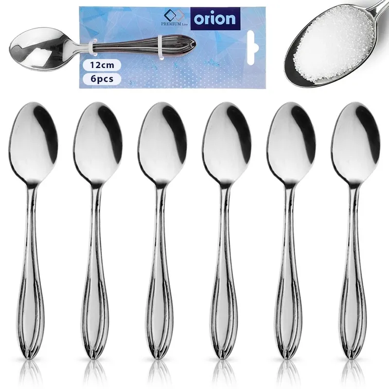 Łyżeczki Do Kawy Espresso Stal Nierdzewna CONIC 6 Sztuk 12 cm MEBLIVA