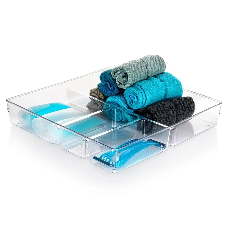 Organizer Do Szuflady Z Przegródkami 31 x 31 x 5,5 cm 4 Przegródki MEBLIVA