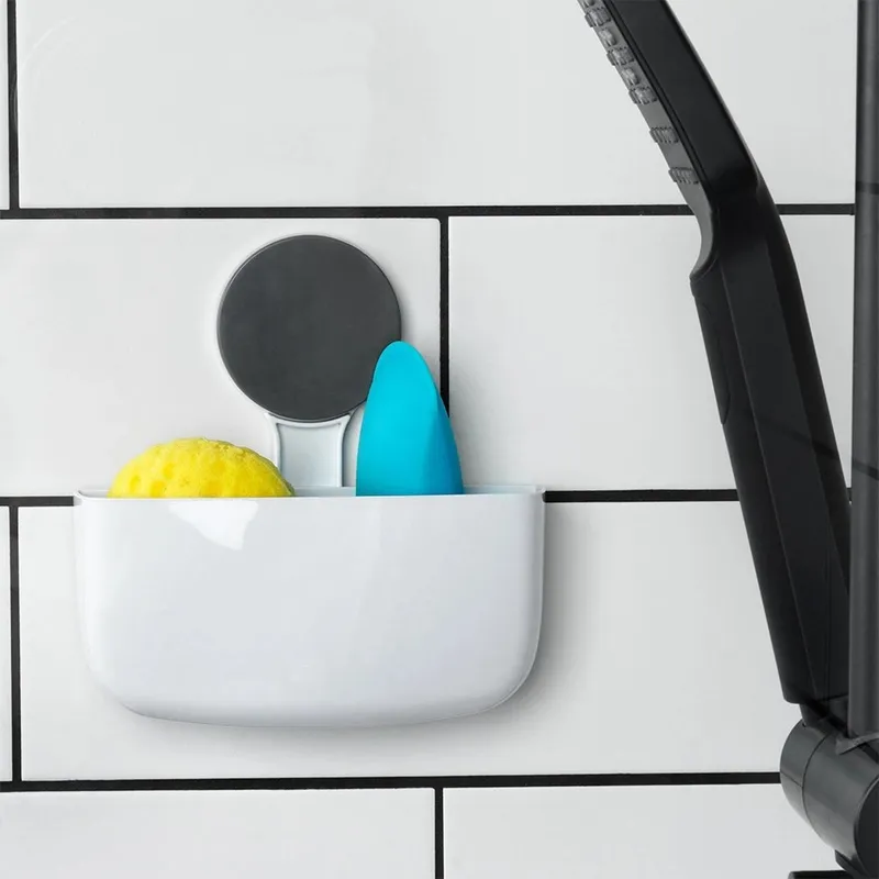 Półka Pod Prysznic Na Przyssawkę 16 x 7 cm Kosmetyki BS MEBLIVA - Biała