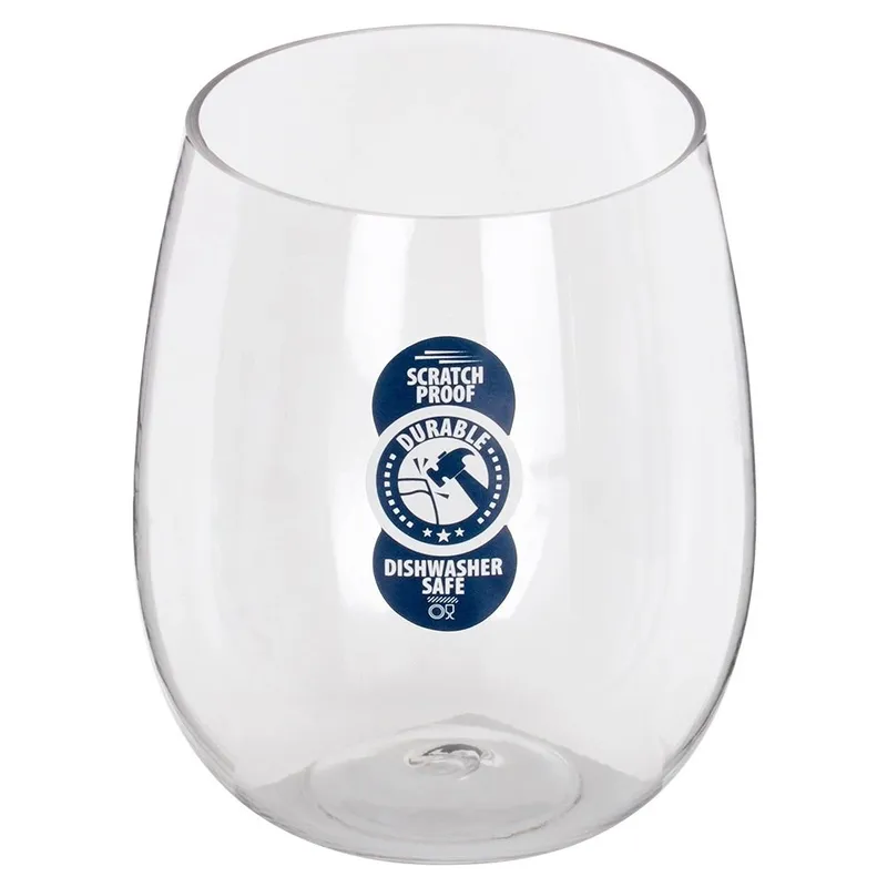 Szklanka Do Drinka Whisky Akrylowa 450 ml Nietłukąca Do Zmywarki MEBLIVA