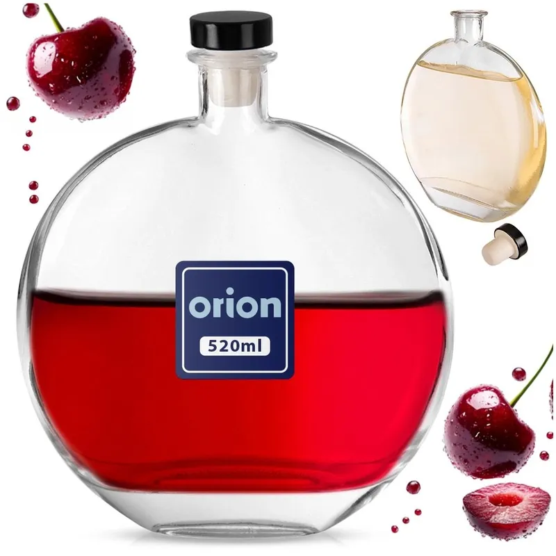 Butelka Szklana 520 ml Z Korkiem Karafka Na Wodę Soki Lub Wino MEBLIVA