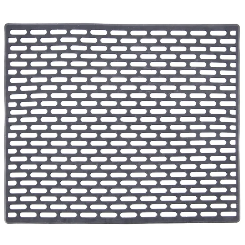 Mata Do Zlewu Gumowa 33 x 28 cm Perforowana Antypoślizgowa MEBLIVA - Szara
