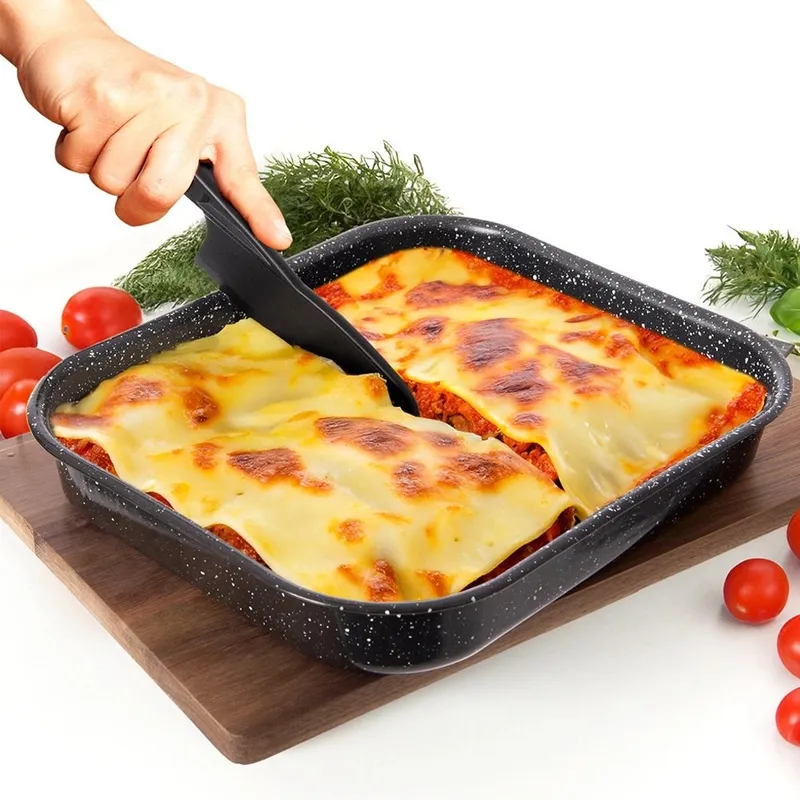 Nóż Do Ciasta 24,5 cm Tworzywo Ząbkowany Do Zmywarki Solidny MEBLIVA