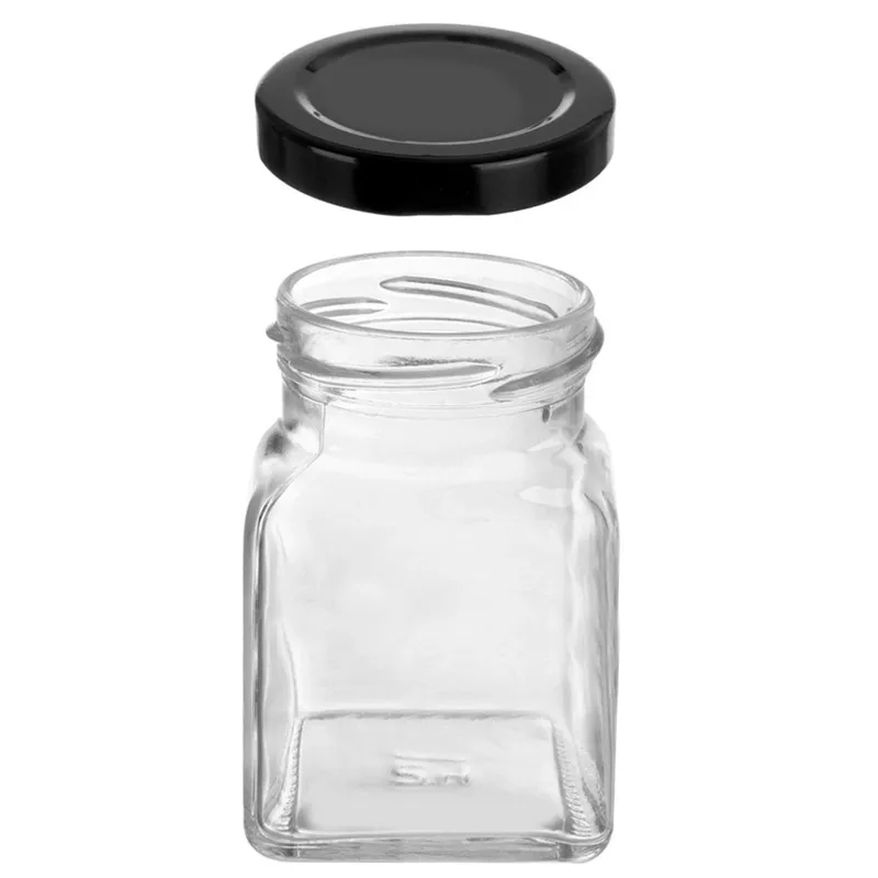 Pojemnik Szklany Na Przyprawy 170 ml Z Metalową Nakrętką 9,5 x 5,5 MEBLIVA