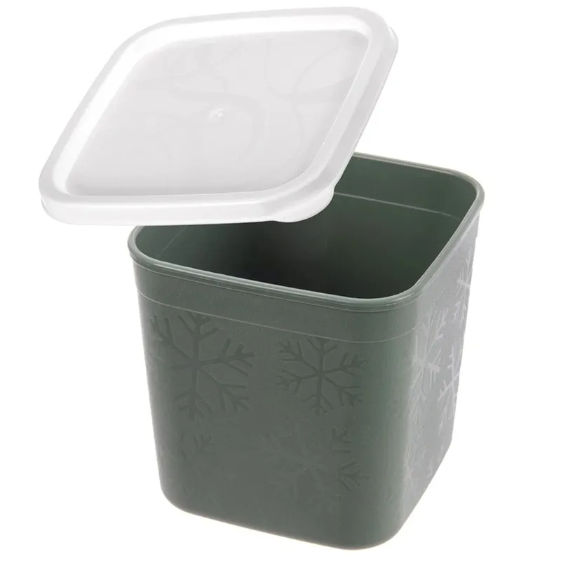 Pojemnik Na Żywność Sypką Szczelny 380 ml Zmywarka Mrożenie 8 x 8 MEBLIVA