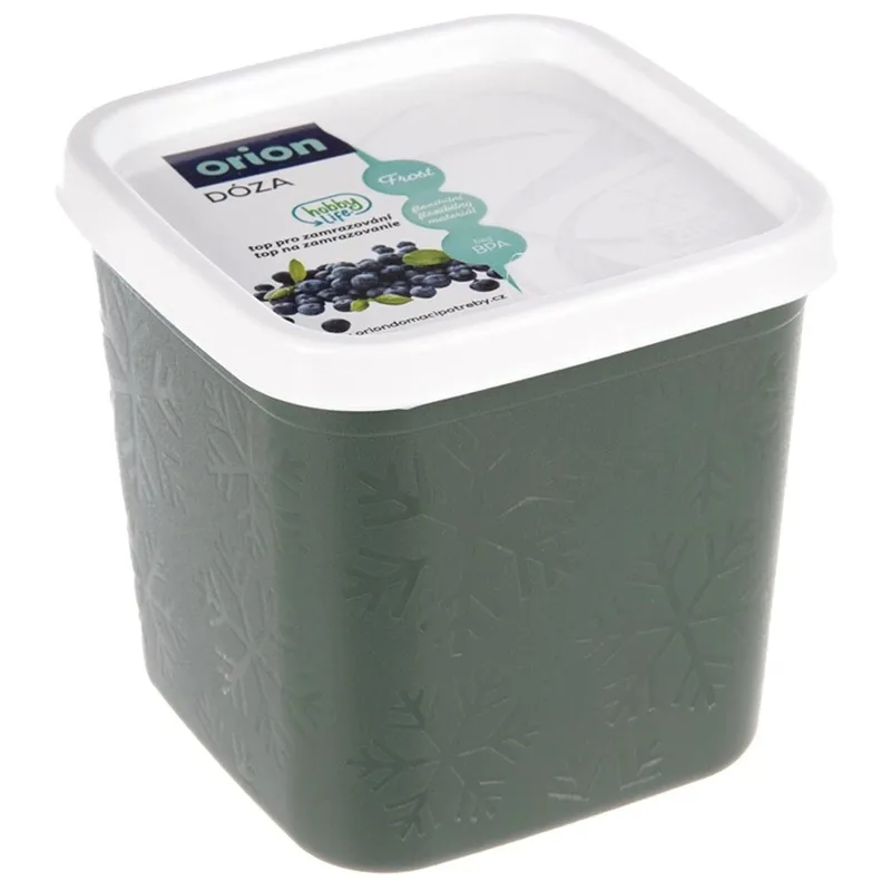 Pojemnik Na Żywność Sypką Szczelny 380 ml Zmywarka Mrożenie 8 x 8 MEBLIVA