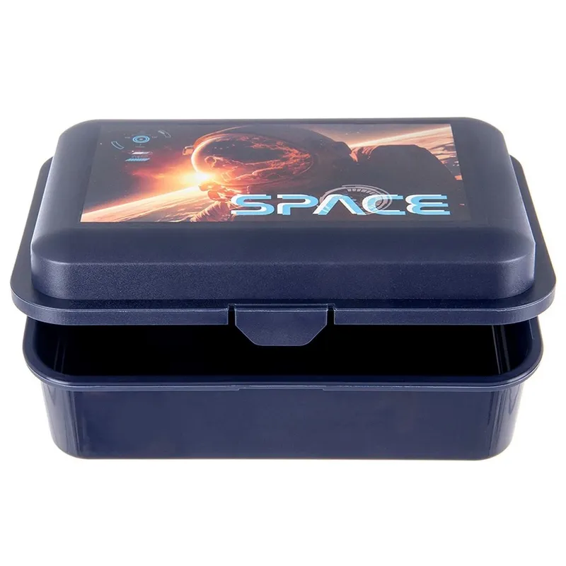 Pojemnik Lunchbox Śniadaniowy 750 ml Zamykany 18 x 13 cm MEBLIVA