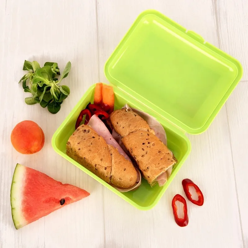 Pojemnik Lunchbox Śniadaniowy 750 ml Zmywarka Mikrofala 18 x 13 cm MEBLIVA