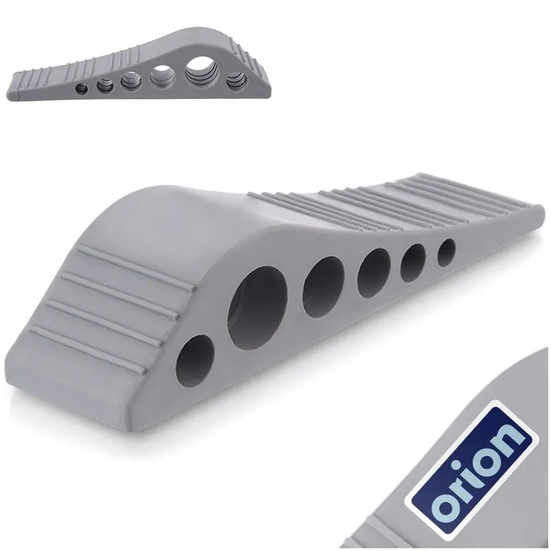 Stoper Klin Do Drzwi Gumowy Ogranicznik Podłogowy 12 cm MEBLIVA - Szary