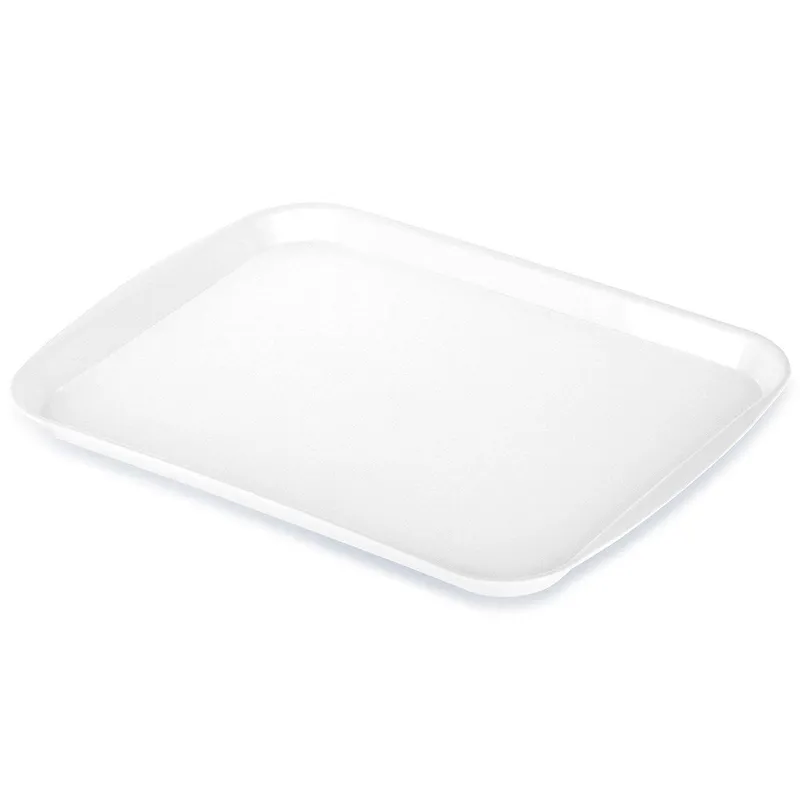 Taca Do Serwowania Plastikowa Antypoślizgowa 35,5 x 27 cm MEBLIVA - Biała