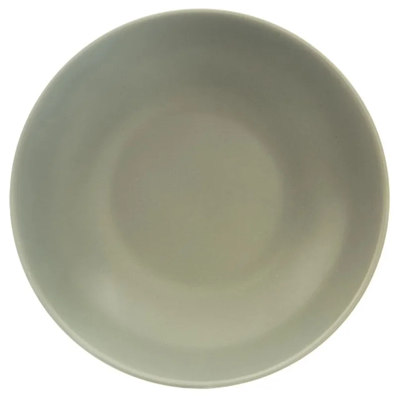 Talerz Obiadowy Głęboki Ceramiczny Zielony Matowy 800 ml MEBLIVA