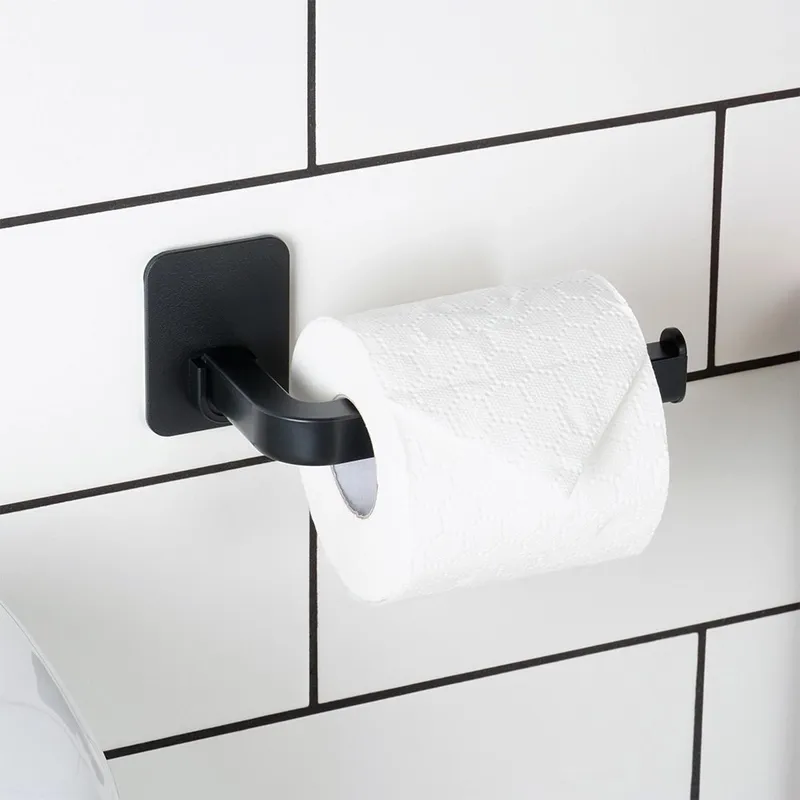 Uchwyt Na Papier Toaletowy Bez Wiercenia Montaż Taśma 3m 16,5 x 7 MEBLIVA