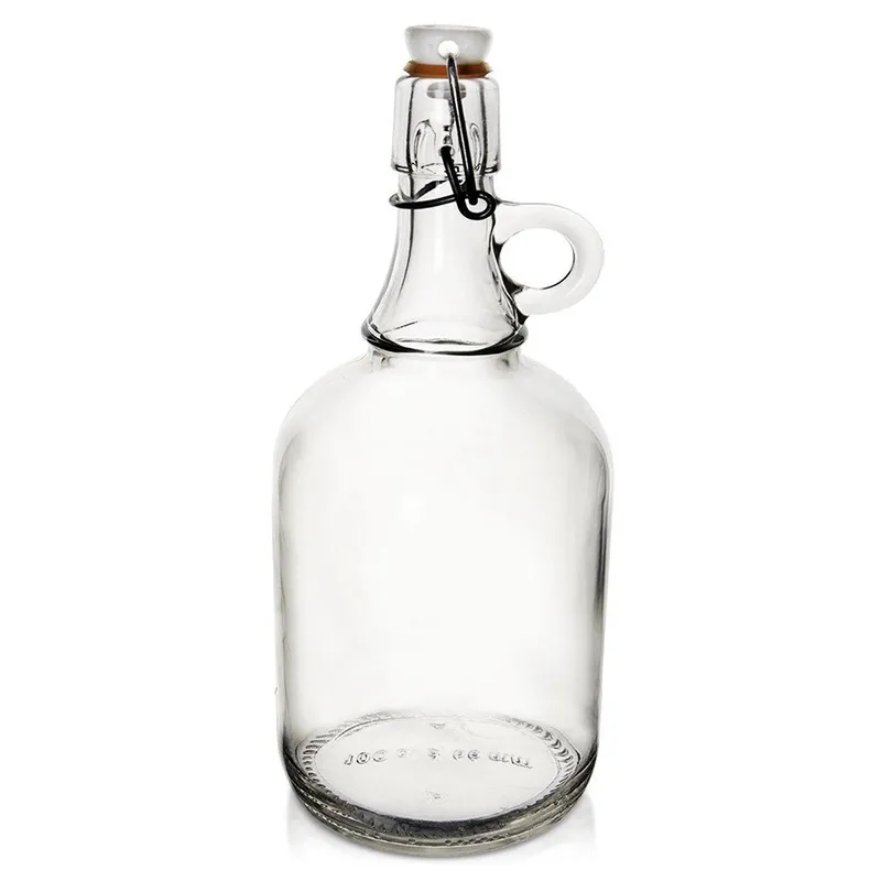 Butelka Szklana Z Klipsem 500 ml Retro Karafka Na Wino Nalewki MEBLIVA