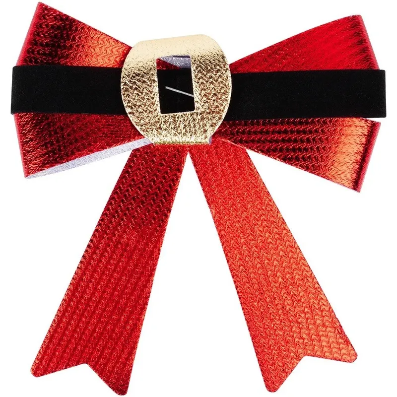 Kokarda Dekoracyjna Świąteczna HSD 3 szt. 10 x 10 cm MEBLIVA - Czerwona