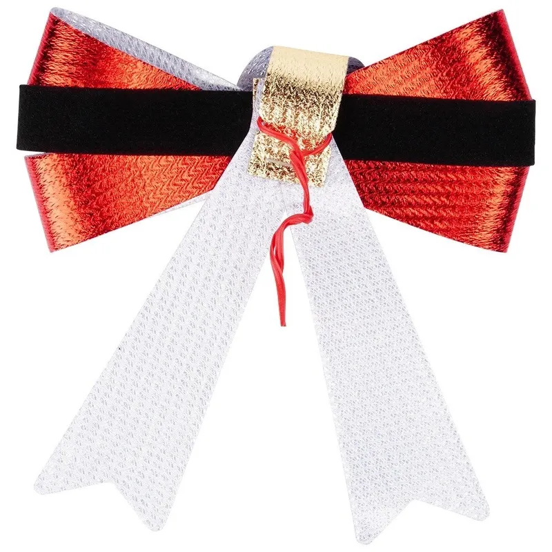 Kokarda Dekoracyjna Świąteczna HSD 3 szt. 10 x 10 cm MEBLIVA - Czerwona