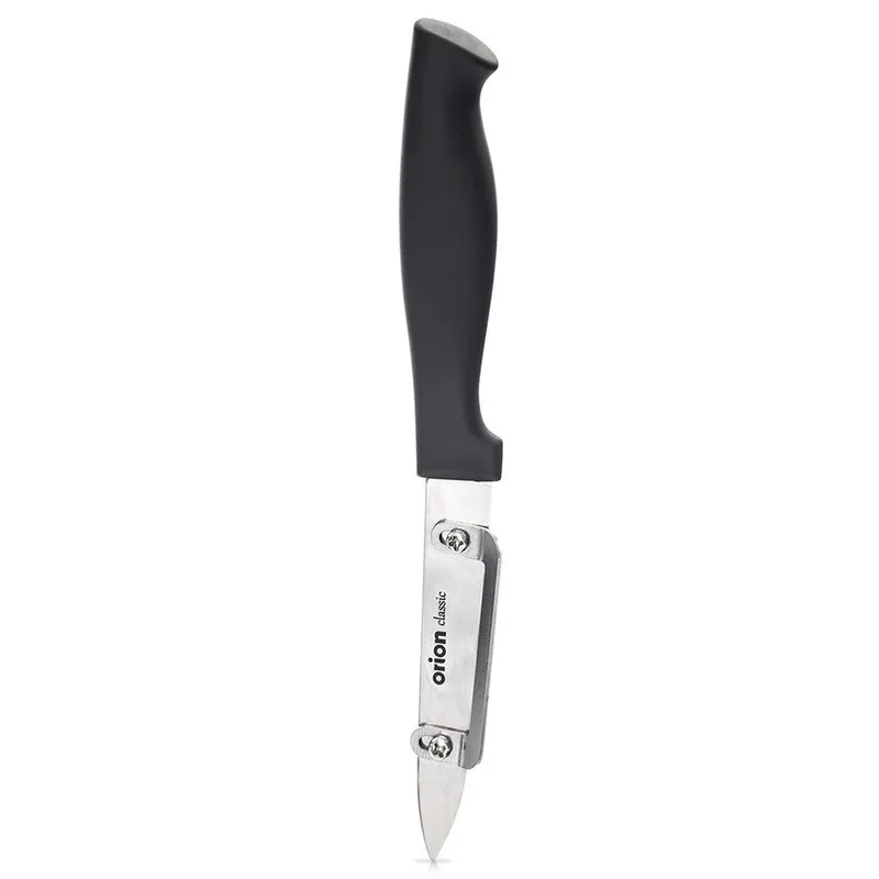 Nóż Do Obierania 19 cm Stal Nierdzewna Z Obierakiem Do Zmywarki MEBLIVA