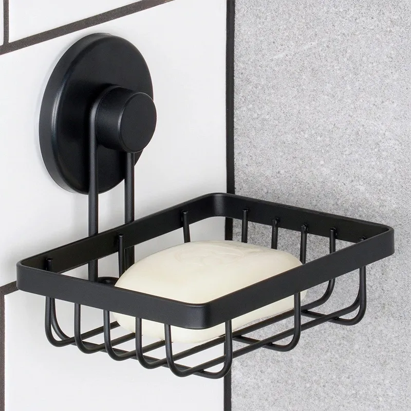 Półka Pod Prysznic Metalowa Mała Na Przyssawkę 135 cm BS MEBLIVA - Czarna