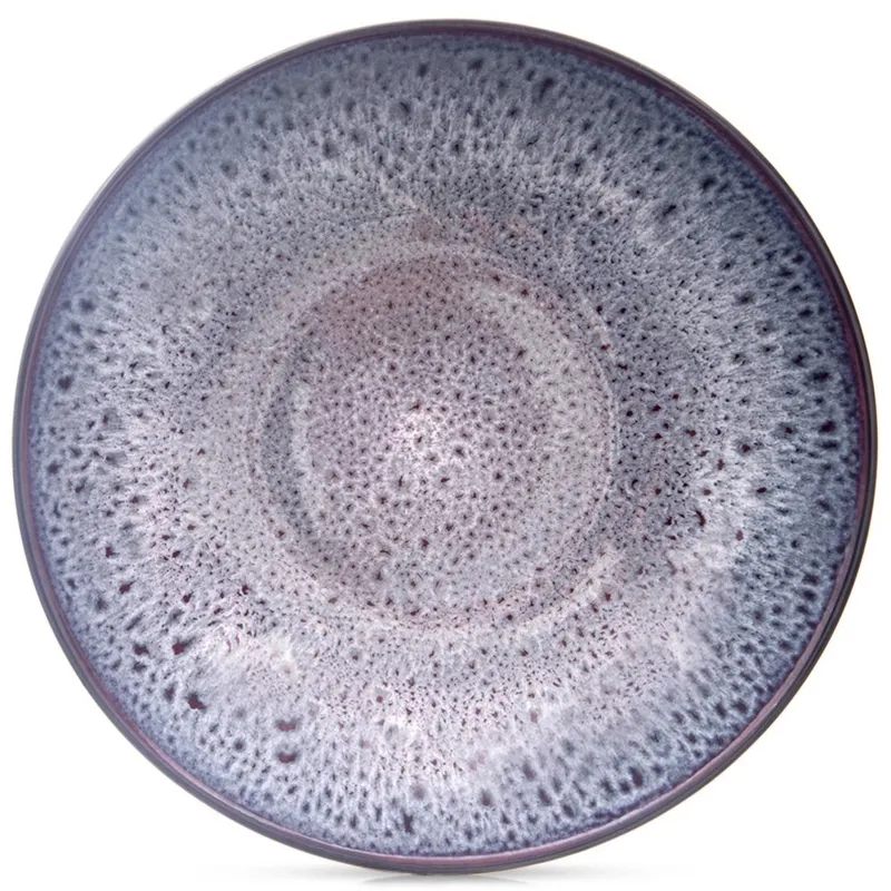 Talerz Obiadowy Głęboki Ceramiczny GLAZE 900 ml MEBLIVA - Fioletowy