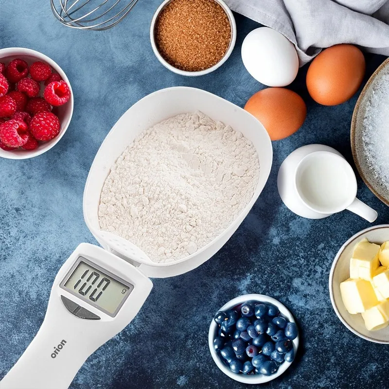 Waga Kuchenna Łyżka Cyfrowa 1 kg Do Przypraw Tary 270 ml 25 cm MEBLIVA