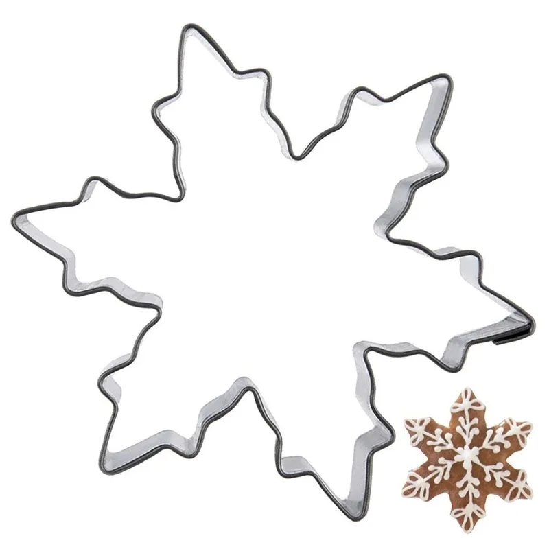 Wykrawacz Do Ciastek Płatek Śniegu 5,5 x 5,5 cm Stal Do Zmywarki MEBLIVA