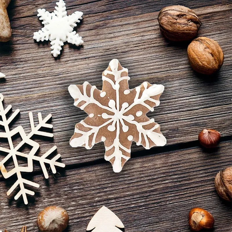 Wykrawacz Do Ciastek Płatek Śniegu 5,5 x 5,5 cm Stal Do Zmywarki MEBLIVA