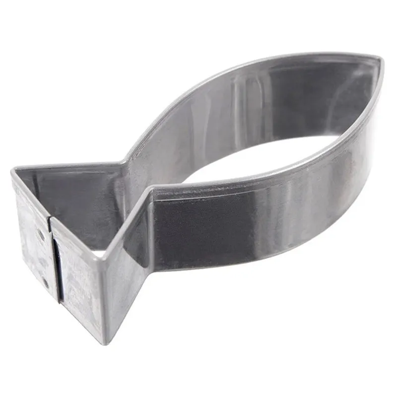 Wykrawacz Do Ciastek Ryba 5 x 2 cm Stal Nierdzewna Do Zmywarki MEBLIVA