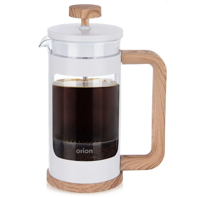 Zaparzacz Tłokowy 400 ml WHITELINE French Press Szkło Tłok MEBLIVA