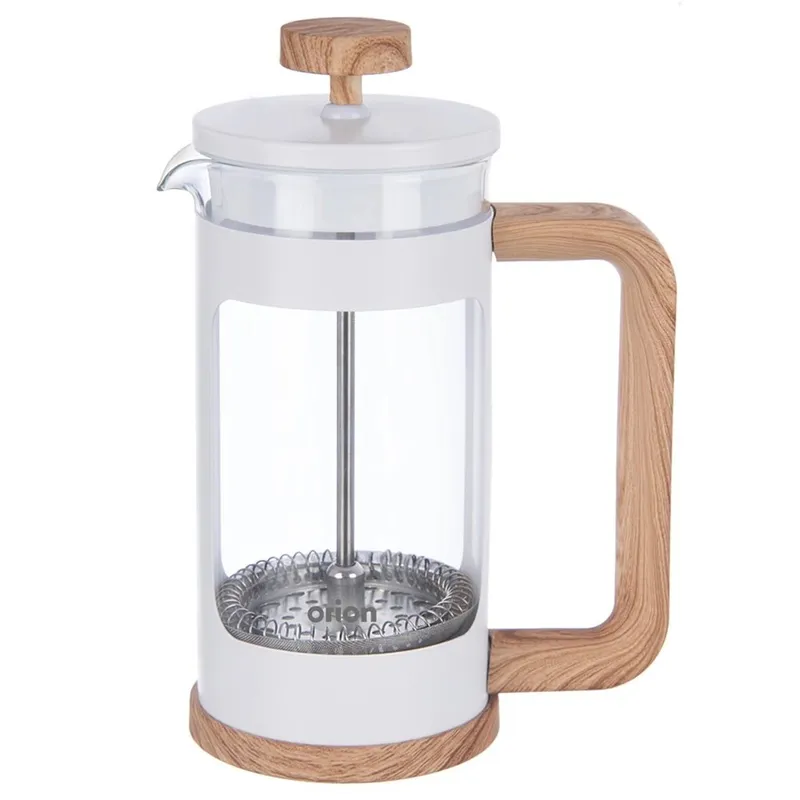 Zaparzacz Tłokowy 400 ml WHITELINE French Press Szkło Tłok MEBLIVA