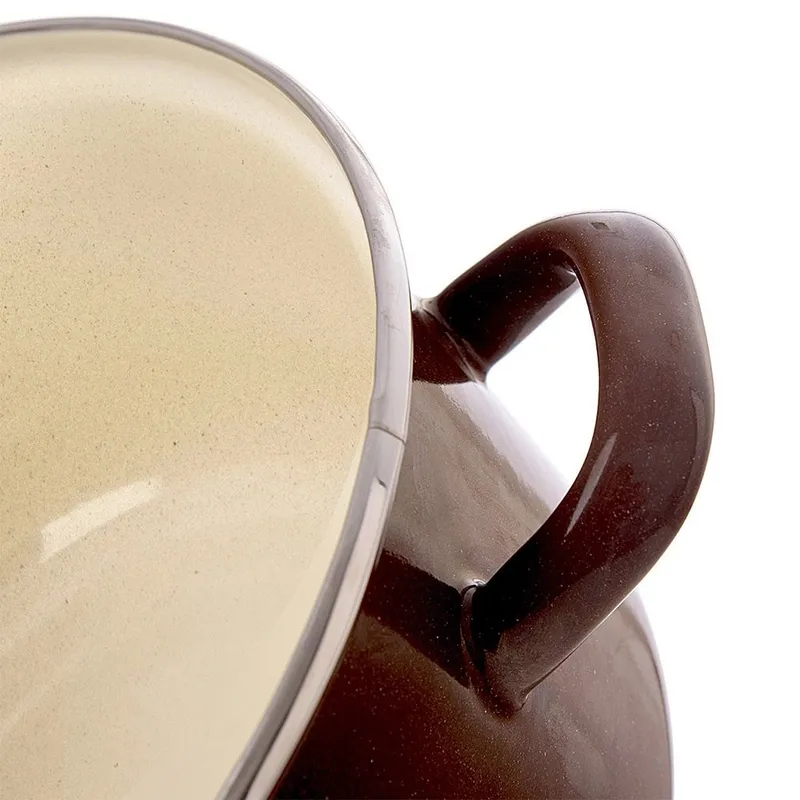 Garnek Emaliowany BROWN 16 cm, 1 l MEBLIVA