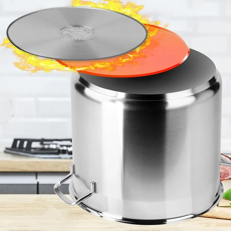 Garnek Stalowy 18,2 l ANETT Mega 30 cm Indukcja Zmywarka MEBLIVA