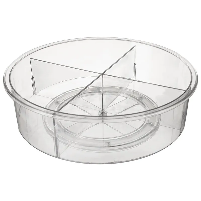 Organizer Obrotowy Dzielony 4 Sekcje Kuchnia Łazienka 30 cm MEBLIVA